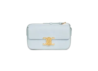 CELINE Triomphe Shoulder Bag in lizard "Pearl"