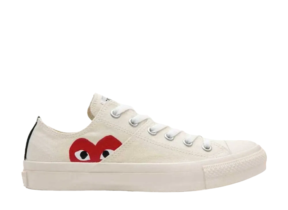 PLAY COMME des GARCONS × Converse Allstar Low "White"