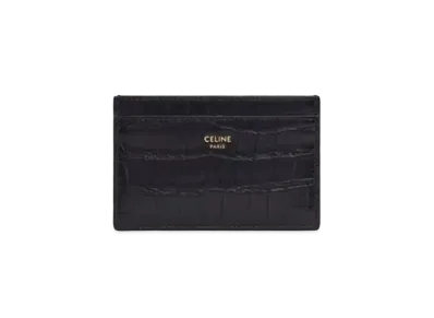 CELINE Card Holder in Crocodile "Black"