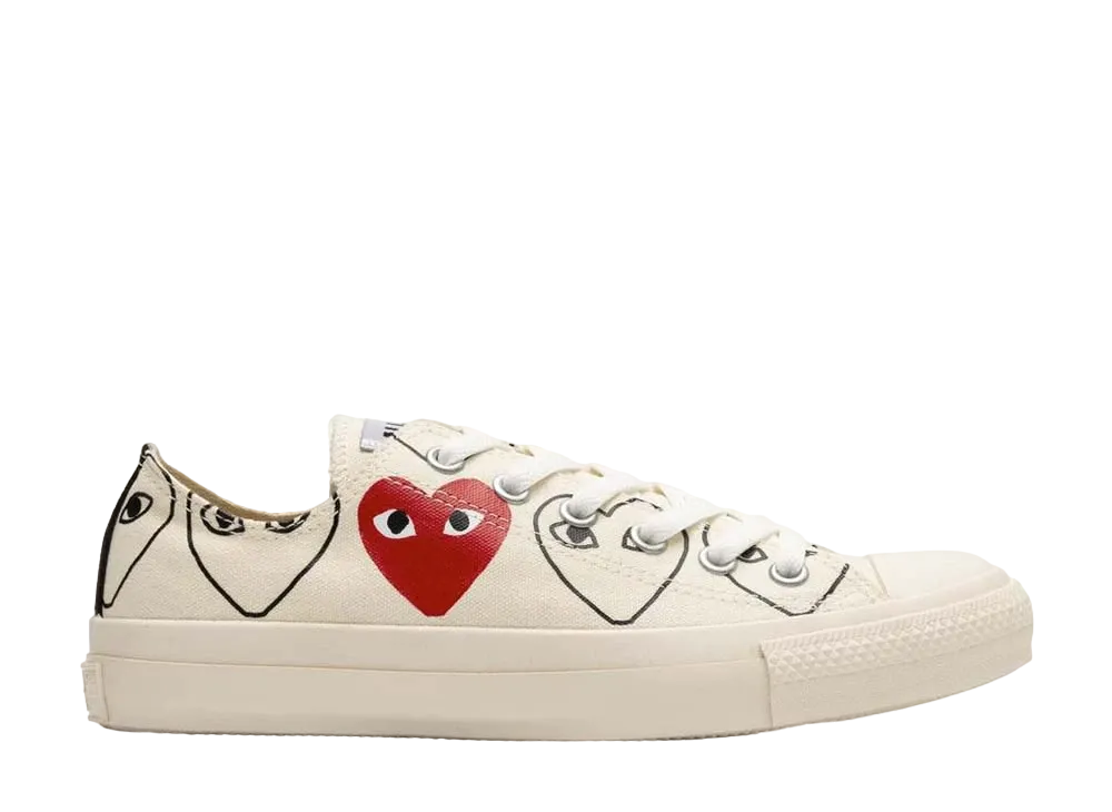 PLAY COMME des GARCONS × Converse Chuck Taylor Low "White"