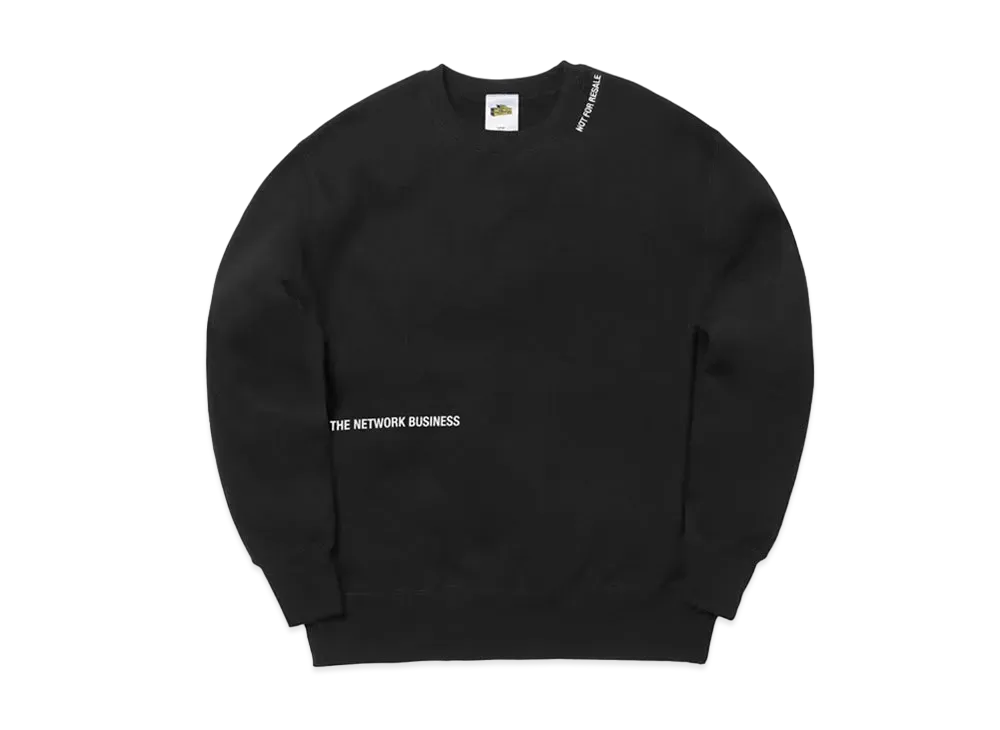 THE NETWORK BUSINESS Basic Line Crew Sweat "Black" TNBC005-BLK