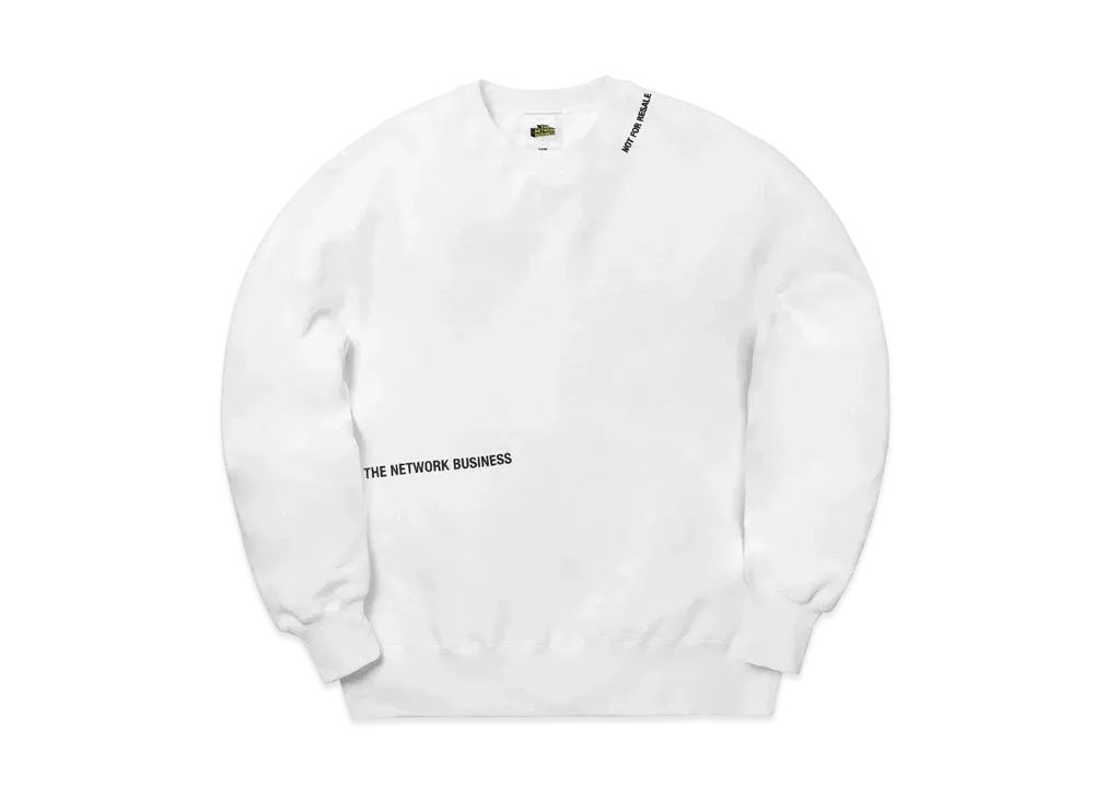 THE NETWORK BUSINESS Basic Line Crew Sweat "White" TNBC005-WHT