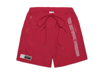 THE NETWORK BUSINESS Nylon Short Pants "Red" TNBP011-0241