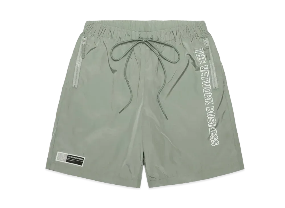 THE NETWORK BUSINESS Nylon Short Pants "Khaki" TNBP011-0126
