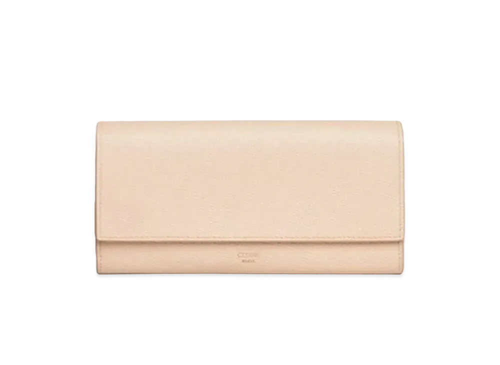 セリーヌ ラージ フラップウォレット / グレインドカーフスキン