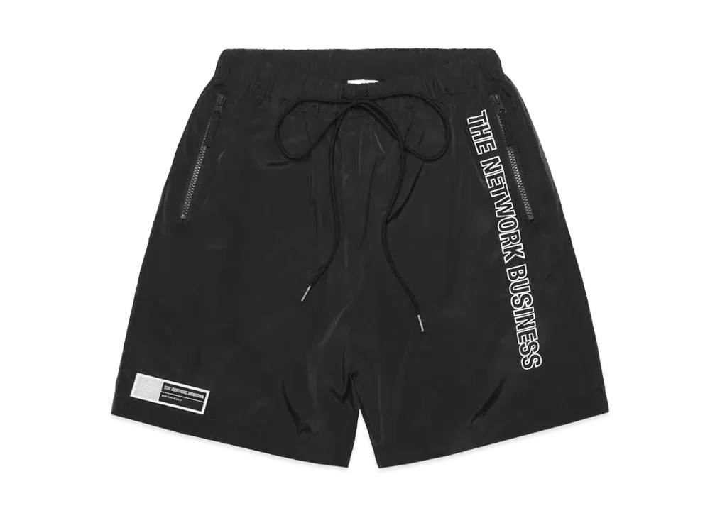 THE NETWORK BUSINESS Nylon Short Pants "Black" TNBP011-0029
