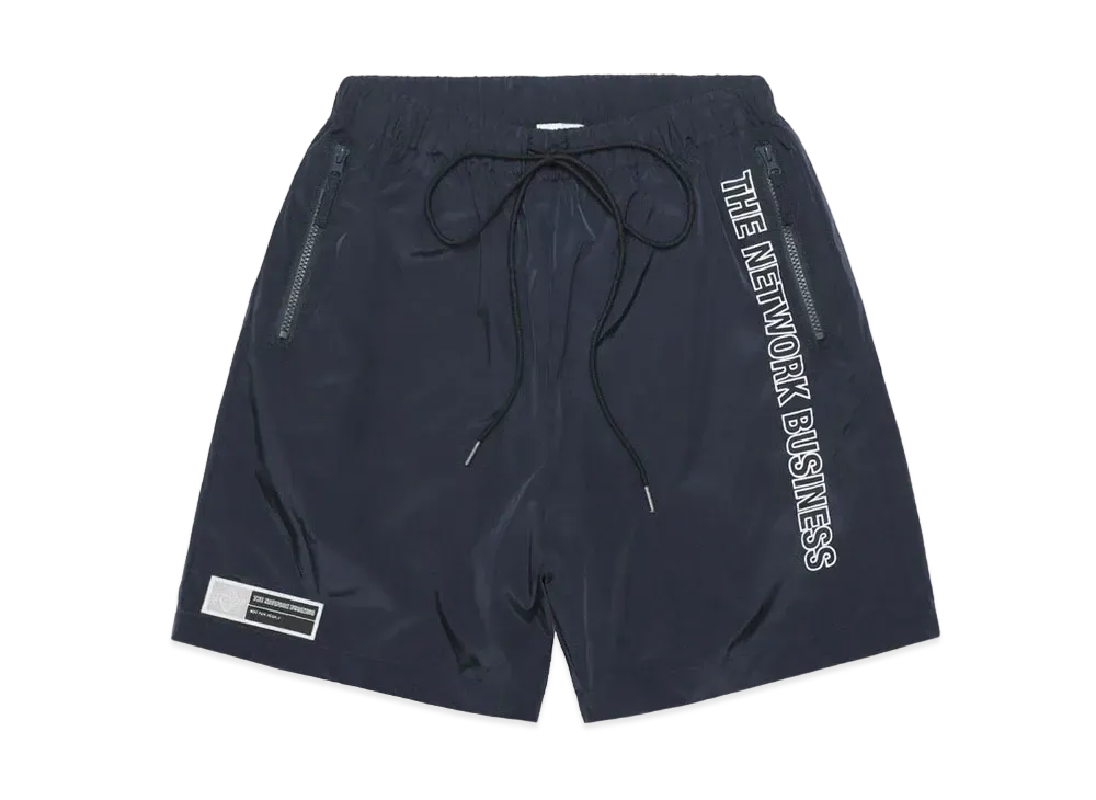 THE NETWORK BUSINESS Nylon Short Pants "Navy" TNBP011-0157