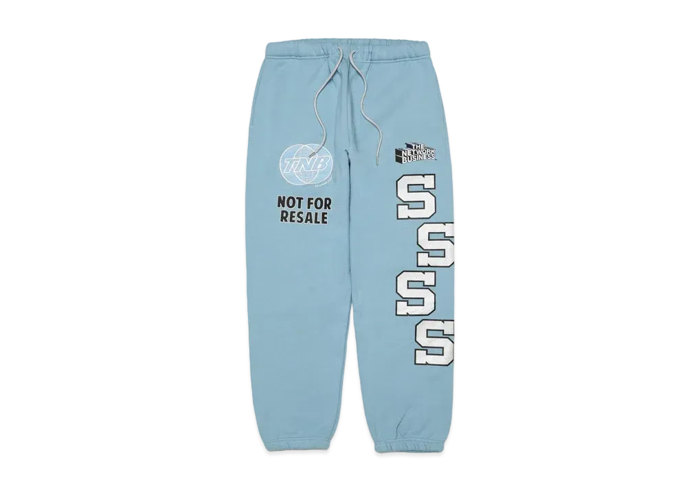 THE NETWORK BUSINESS Sweat Pants "Sax Blue" TNBP004-0160