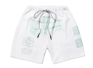 THE NETWORK BUSINESS Sweat Short Pants "White" TNBP008-0001