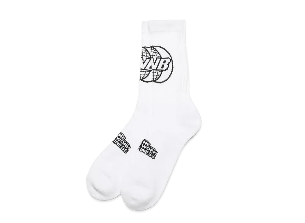 THE NETWORK BUSINESS TNB Logo Socks "White" TNBA005-0001