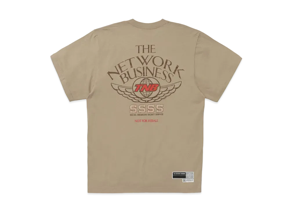 THE NETWORK BUSINESS WING T-shirt "Beige" TNBC013-0108