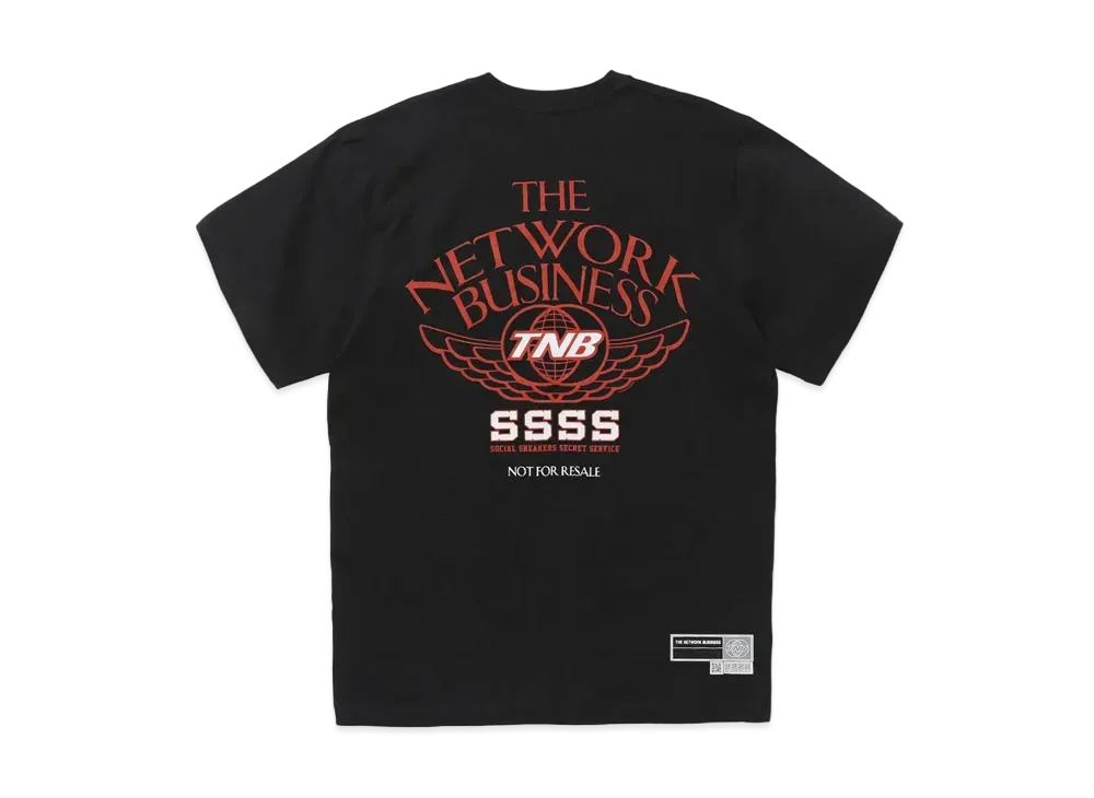 THE NETWORK BUSINESS WING TEE "Black × Orange" TNBC026-0029