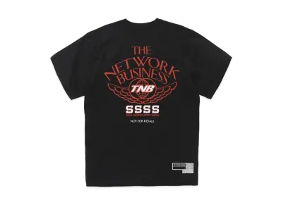 THE NETWORK BUSINESS WING TEE "Black × Orange" TNBC026-0029