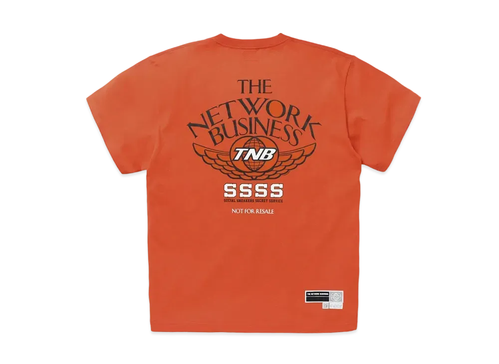 THE NETWORK BUSINESS WING TEE "Orange × Black" TNBC026-0260