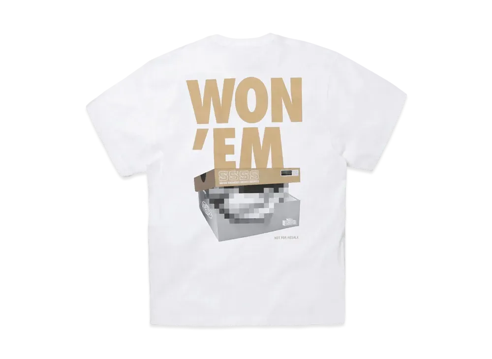 THE NETWORK BUSINESS WON'EM Tee "White × Gold" tnbc023-0007