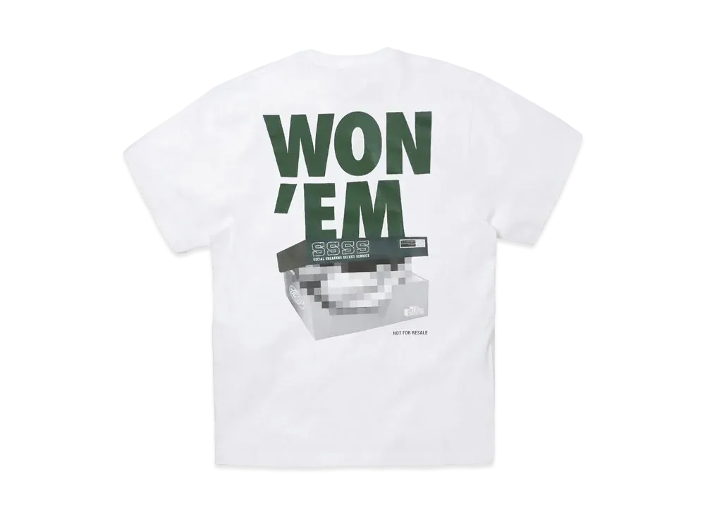 THE NETWORK BUSINESS WON'EM Tee "White × Green" TNBC021-0015