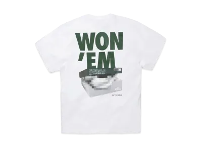 THE NETWORK BUSINESS WON'EM Tee "White × Green" TNBC021-0015