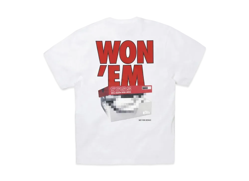 THE NETWORK BUSINESS WON'EM Tee "White × Red" TNBC014-0019