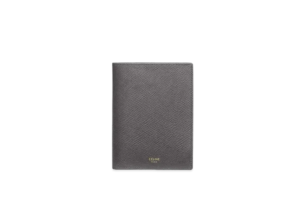 CELINE Passport Cover in Grained Calfskin  "Grey"