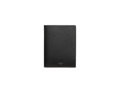 CELINE Passport Cover in Grained Calfskin "Black"
