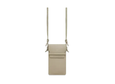 CELINE Phone Pouch With Flap In Smooth Calfskin "Green Clay"