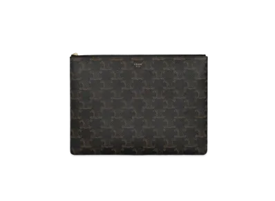 CELINE Pouch in Triomphe Canvas "Black"