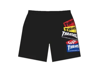 Supreme / Thrasher® Multi Logo Sweatshort "Black"