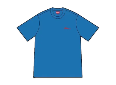 Supreme Arabic Logo Washed S/S Tee "Blue"