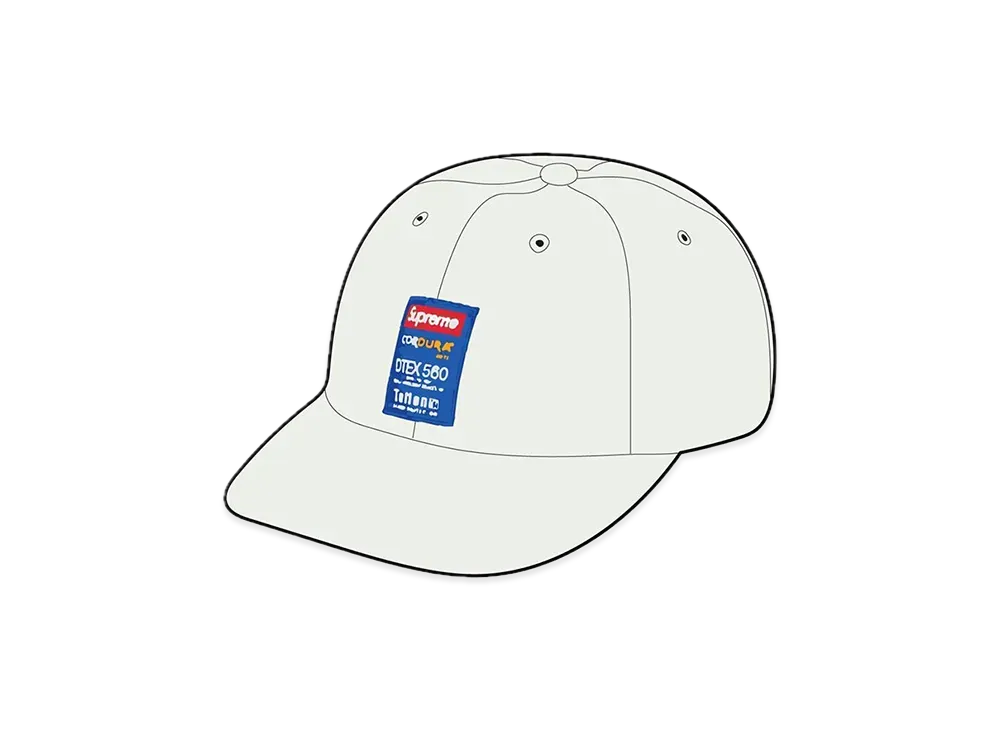 Supreme Cordura® Teflon Label 6-Panel "White"