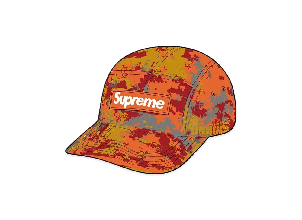Supreme Camo Ripstop Camp Cap "Orange Camo"