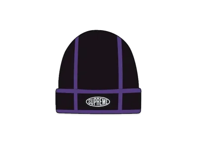 Supreme Grid Beanie "Black"
