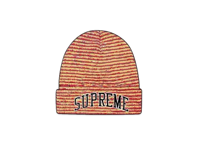 Supreme Rainbow Stripe Beanie "Orange"