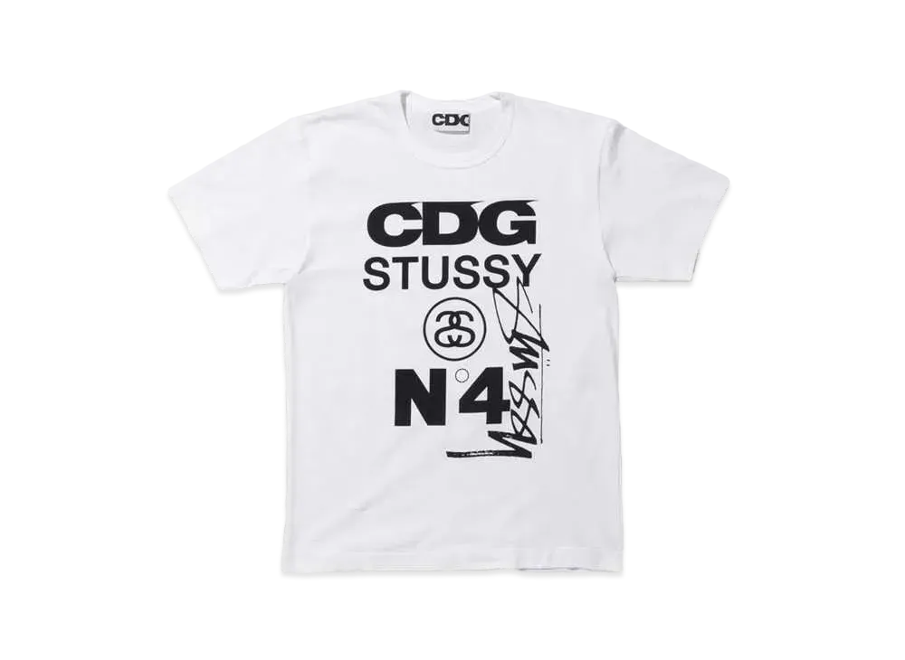 Stussy COMME des GARÇONS T-SHRIT "White"