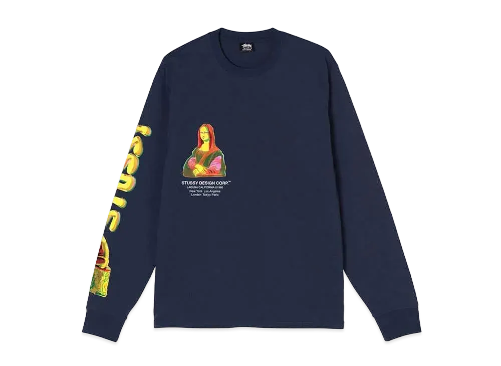 Stussy GALLERY LS TEE "Navy"