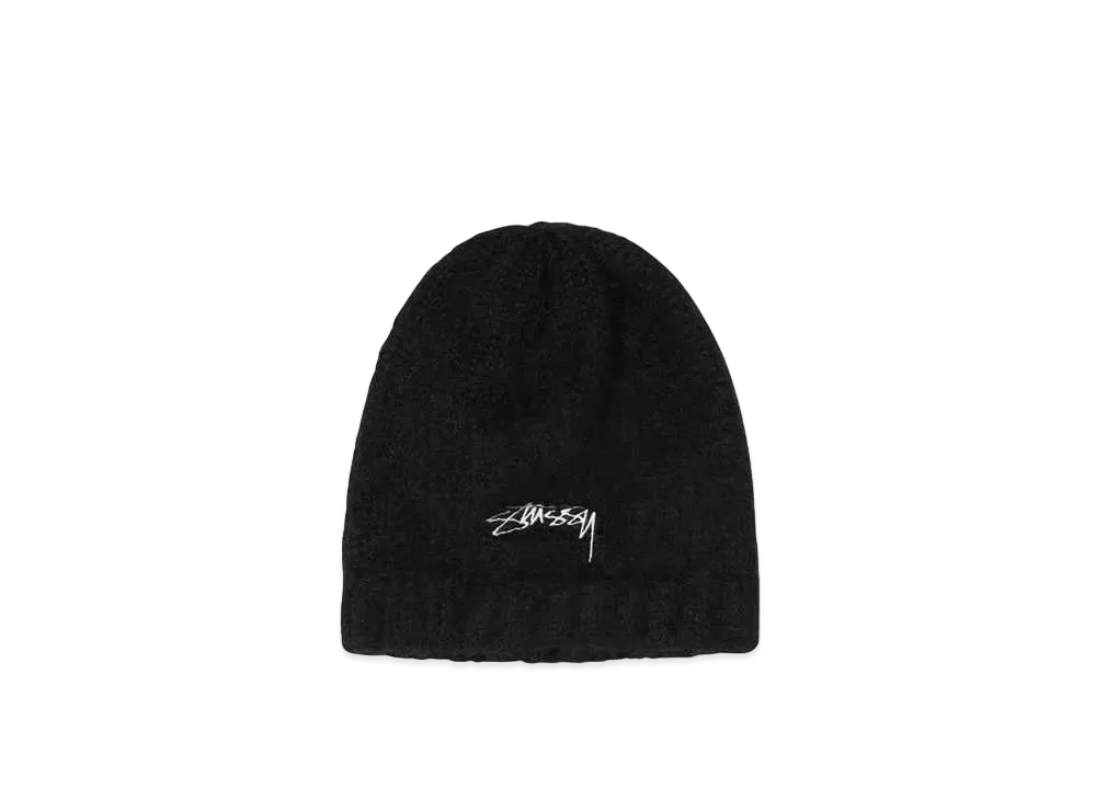 Stussy FUZZY RIBBED BEANIE "Black"