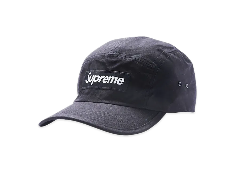 Supreme Waxed Cotton Camp Cap "Black"