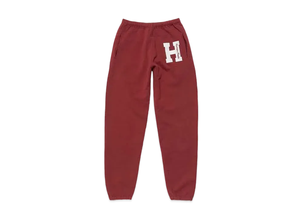 HUMAN MADE SWEAT PANTS "Cardinal"