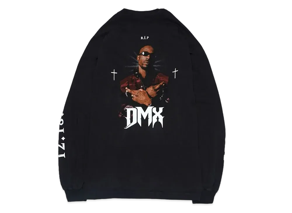 バレンシアガ イージー DMX トリビュート ロングスリーブ Tシャツ "ブラック"