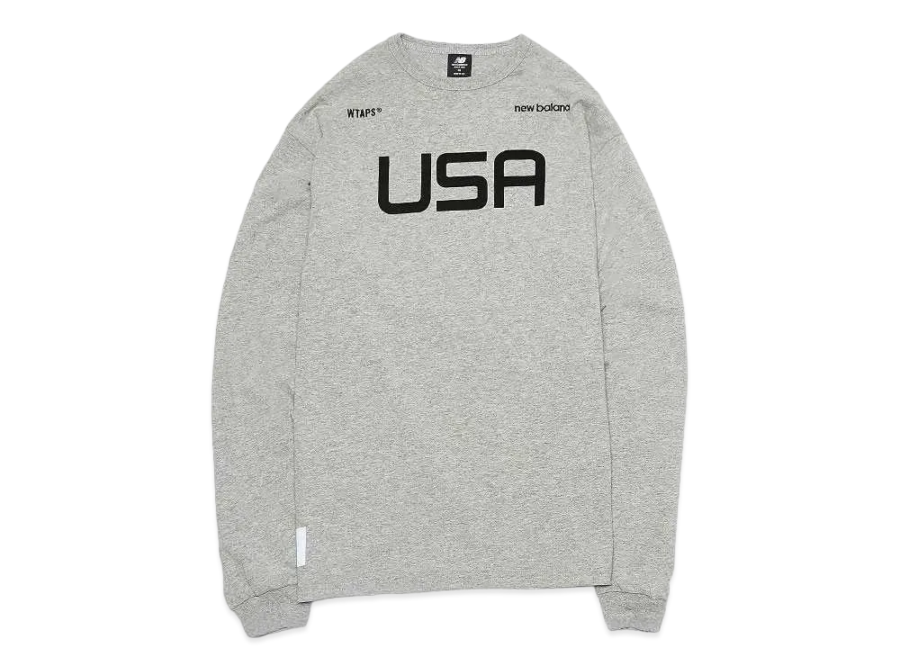 Wtaps NEW BALANCE ACADEMY LS T-SHIRT "Grey"