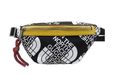 GUCCI × THE NORTH FACE Nylon/leather Waistbag "Black/Multi"