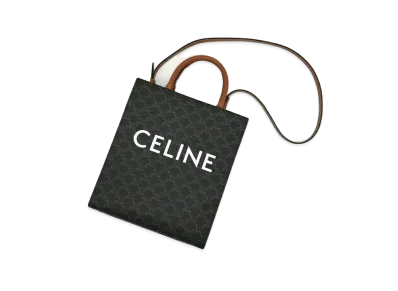 CELINE Triomphe Small Vertical Cavas "Dark Brown/Brown"