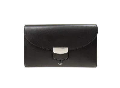 CELINE Trotter Leather Clutchbag "Black"