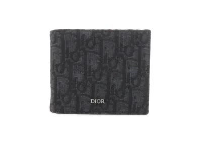 Dior Oblique Jacquard Wallet "Black"