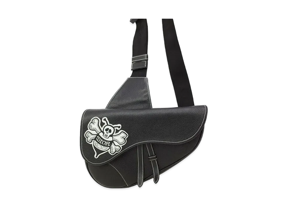 Dior × Shawn Stussy Saddle Bag "Black"