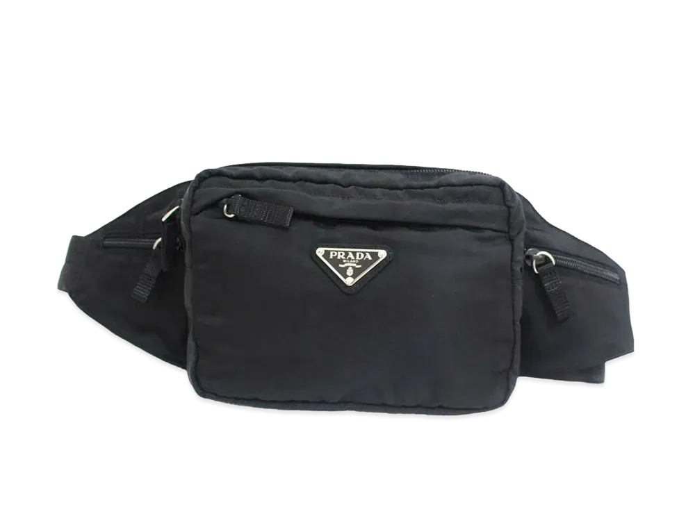 PRADA Nylon Belt Bag "Black"