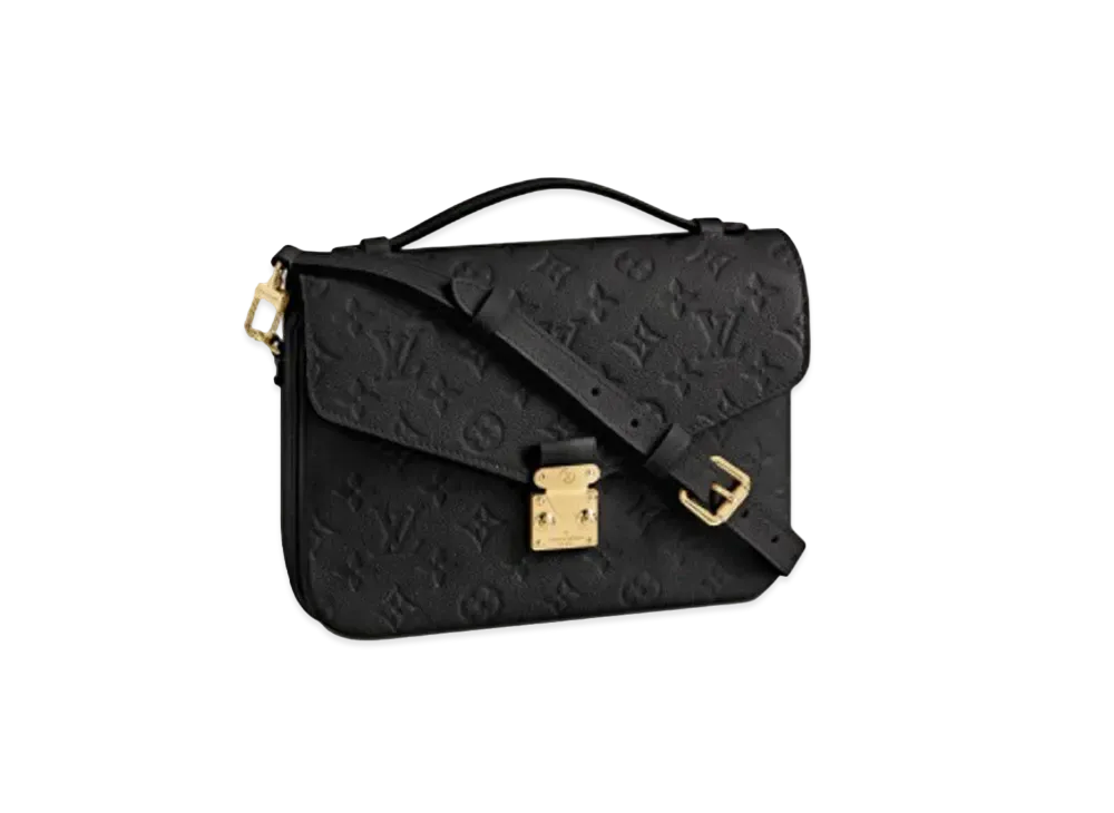 Louis Vuitton Monogram Empreinte Leather Pochette Metis MM "Noir"