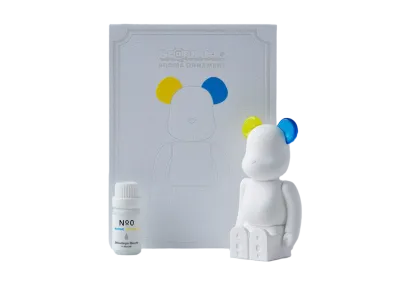 Bearbrick AROMA ORNAMENT No.0 COLOR W-DOUBLE YELLOW BLUE