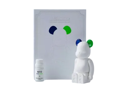 Bearbrick AROMA ORNAMENT No.0 COLOR W-DOUBLE NAVY GREEN