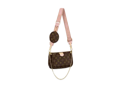 Louis Vuitton Multi Pochette Accessoires Monogram "Rose Crair"