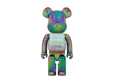 Bearbrick MY FIRST B@BY CLEAR BLACK CHROME Ver. 1000%